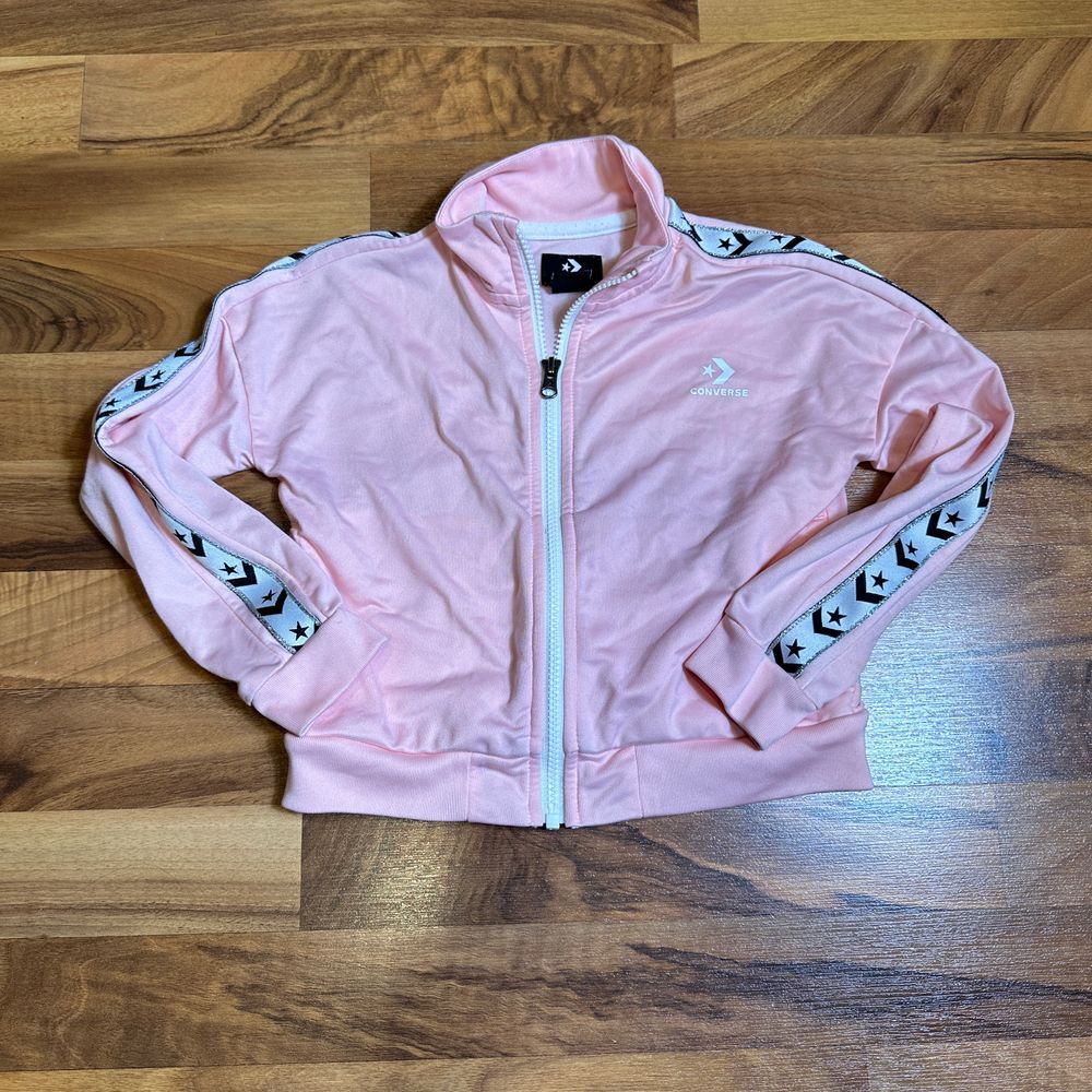 Converse Girls Track Jacket Pink with Logo size 6